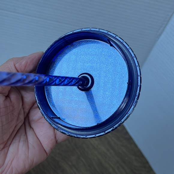 NWT Starbucks Blueberry Venti Cup ‘Cobalt Blue Pearl Grid’ Glitter Tumbler - Picture 11 of 12